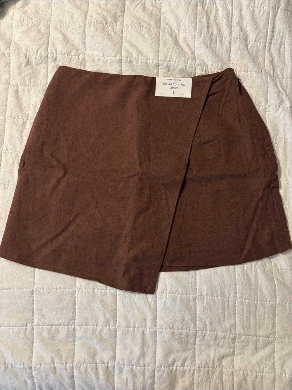 Abercrombie Ultra High Rise Scarlett Skort - Brown S
